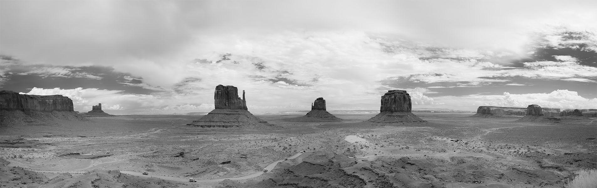 Classic Epic Movie Scene in Infrared